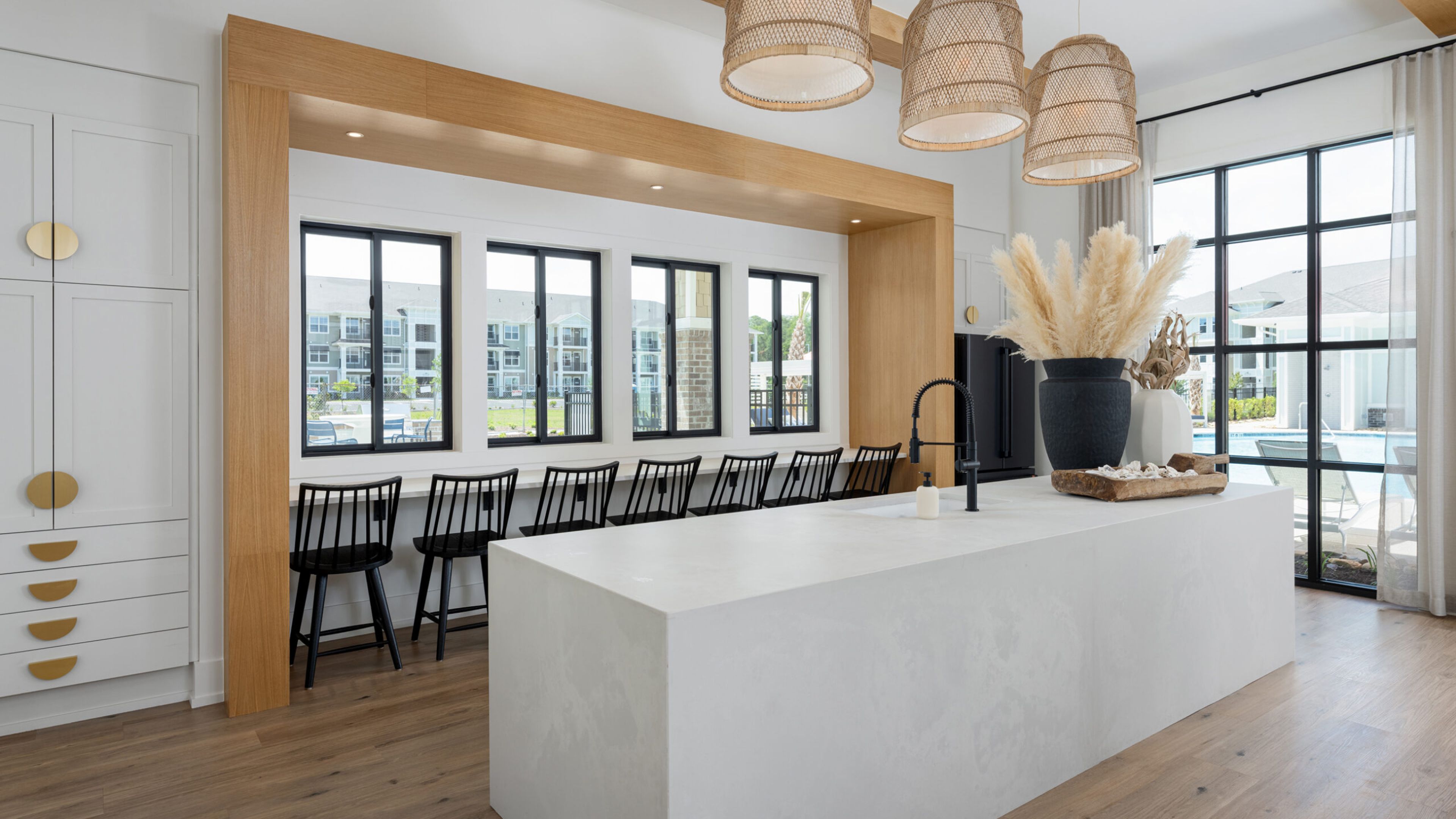 Hawthorne Ocean Isle clubroom with lounge seating rendering