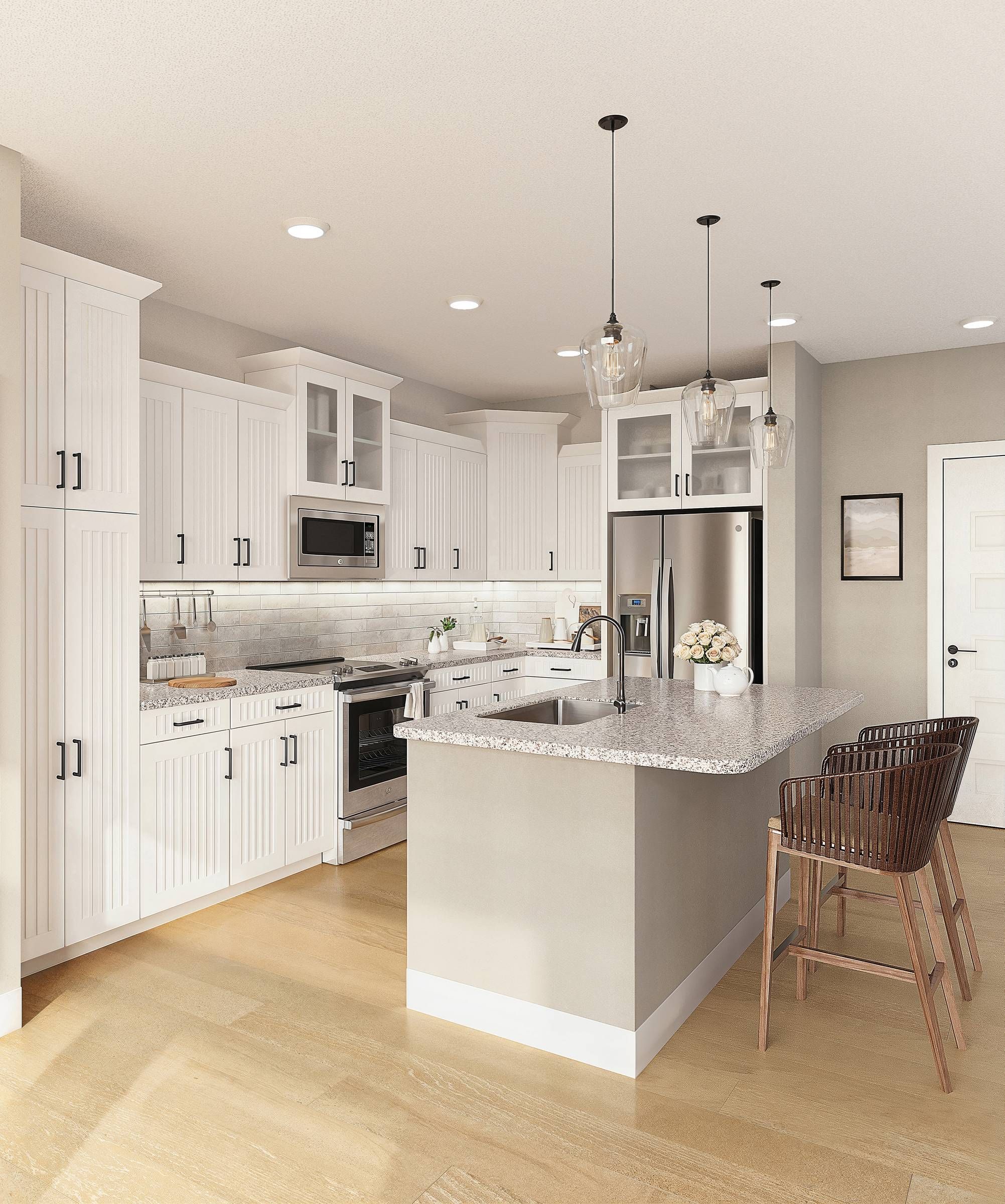 Hawthorne Ocean Isle kitchen with island counter and ample cabinet space