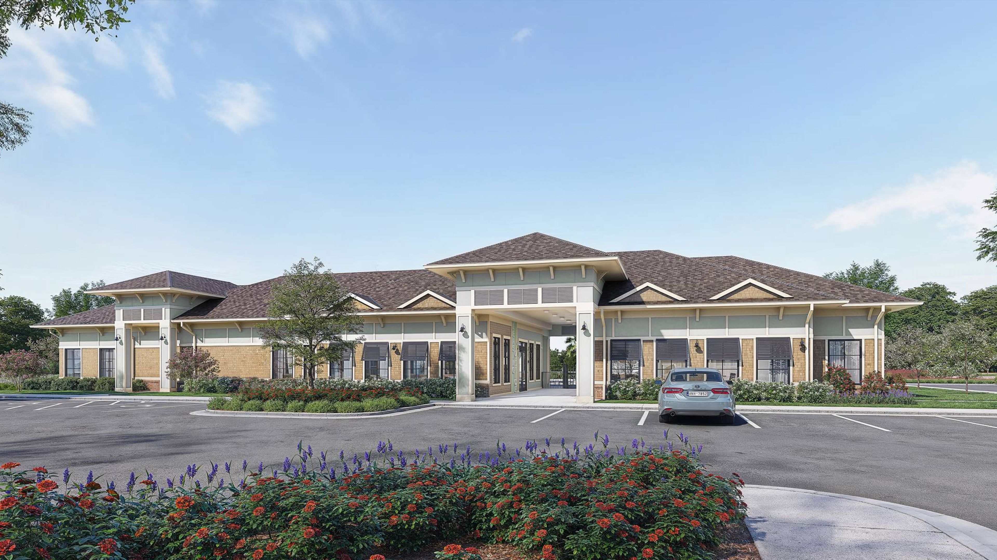 Hawthorne Ocean Isle clubhouse exterior rendering