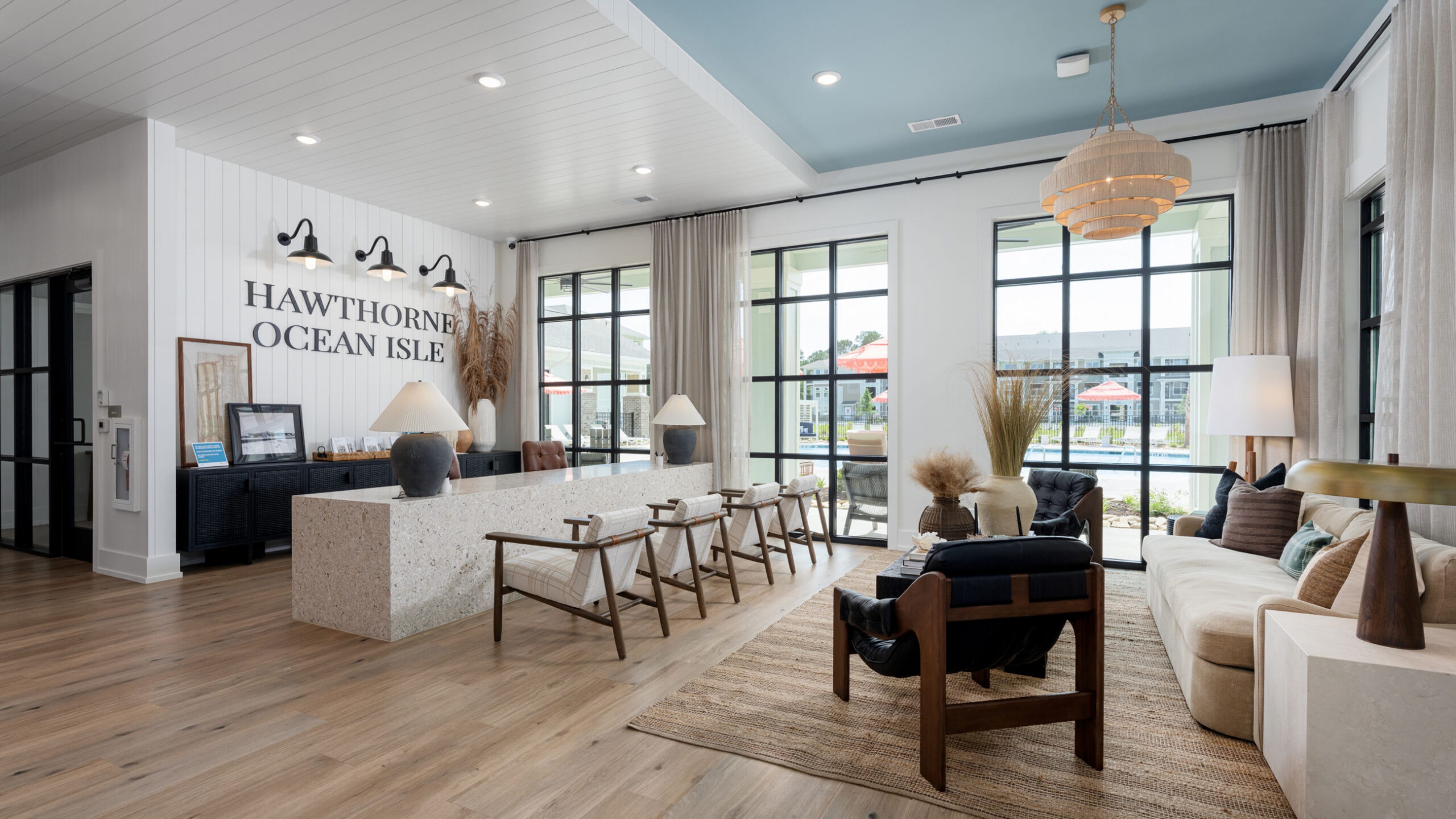Hawthorne Ocean Isle clubhouse exterior rendering